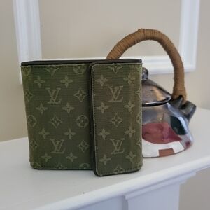 Louis Vuitton Olive Green Monogram Canvas Wallet